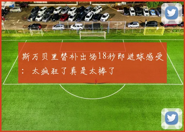 斯万贝里替补出场18秒即进球感受：太疯狂了真是太棒了